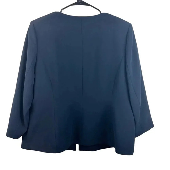 Marina Rinaldi Marin Cannes Blazer Jacket Navy/White Size 16 New - Picture 2 of 16